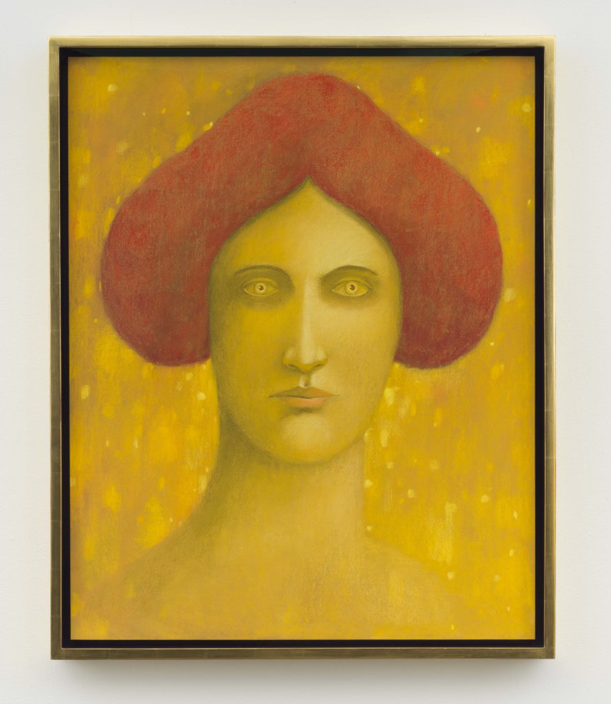 <i>Portrait</I>, 2024</br>
soft pastel on linen</br>
100 x 80 cm / 39.3 x 31.4 in