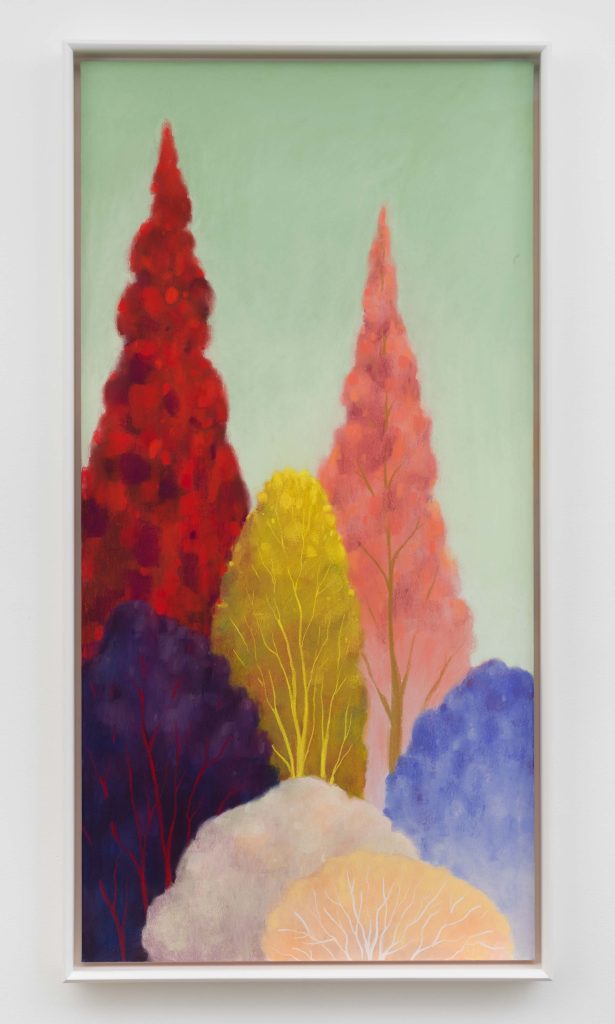 <i>Landscape</I>, 2024</br>
soft pastel on linen</br>
178 x 89,2 cm / 70 x 35 in
