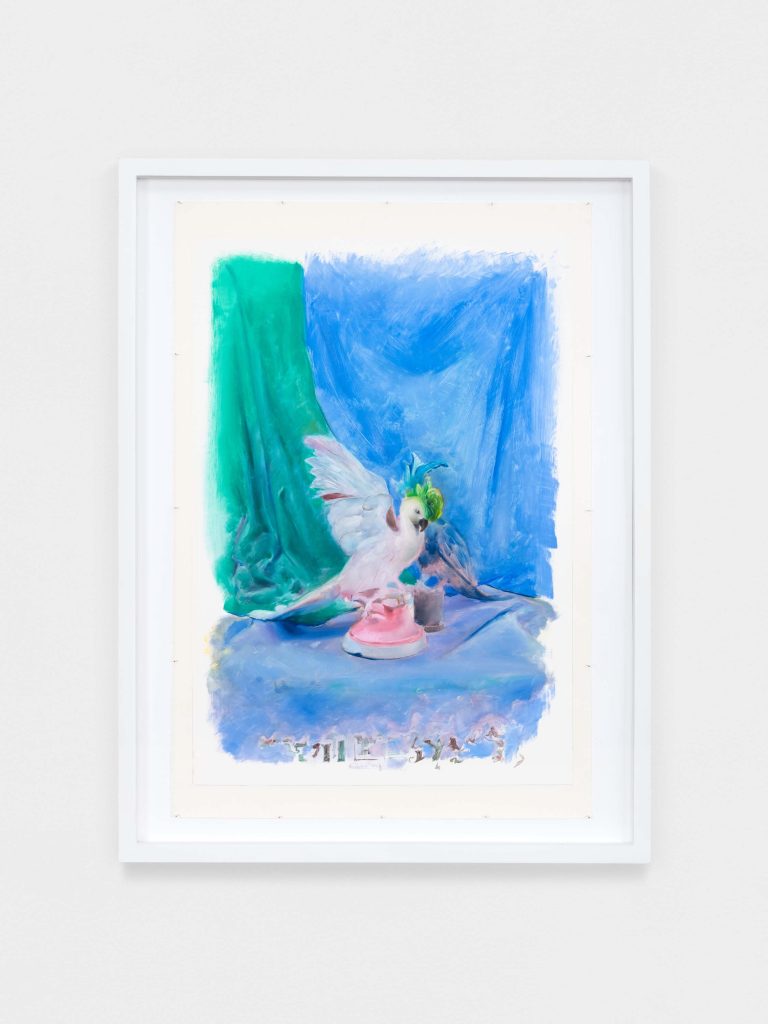 <i>didgeridoo</I>, 2004</br>
tempera and oil on polar</br>
62,9 x 47,6 cm / 24.8 x 18.8 in