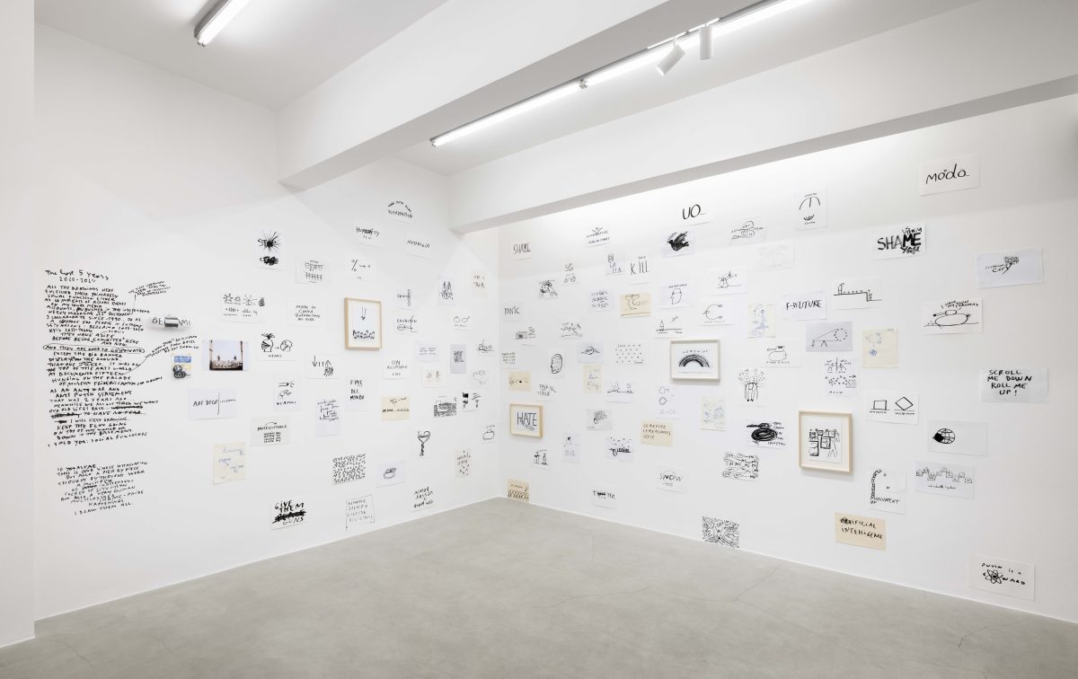 <i>drawing anarchy</I>, 2024</br>
installation view, kaufmann repetto milan