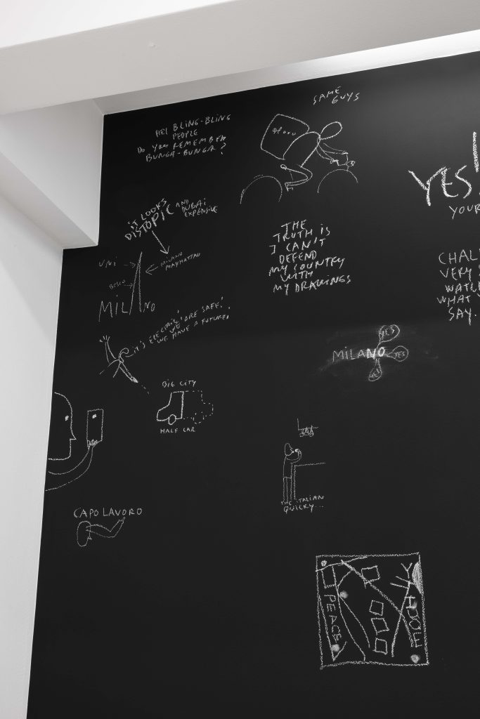 <i>drawing anarchy</I>, 2024</br>
installation view, kaufmann repetto milan