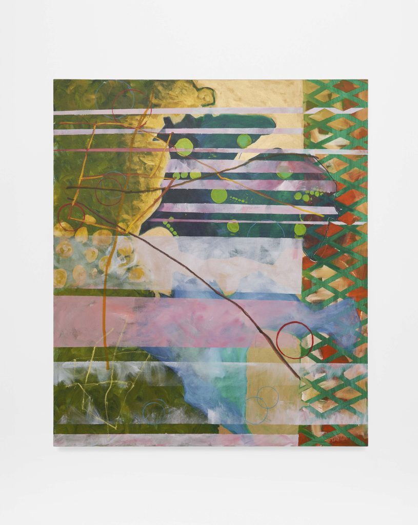 <i>Wander/Wonder: Maps Necessary for a Walk in 4D #8</I>, 2004</br>
acrylic on canvas</br>
177,8 x 152,4 cm / 70 x 60 in