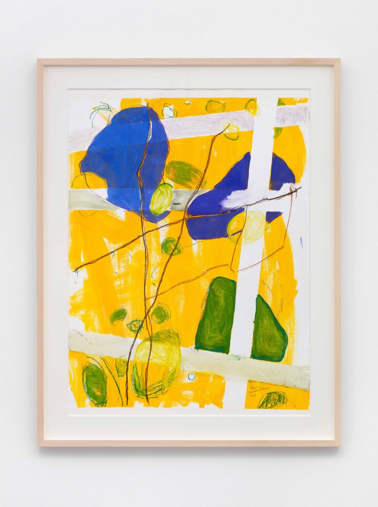<i>A Priori Map R 11</I>, 2004</br>
casein and crayon on paper</br>
76,2 x 50,8 cm / 30 x 20 in
