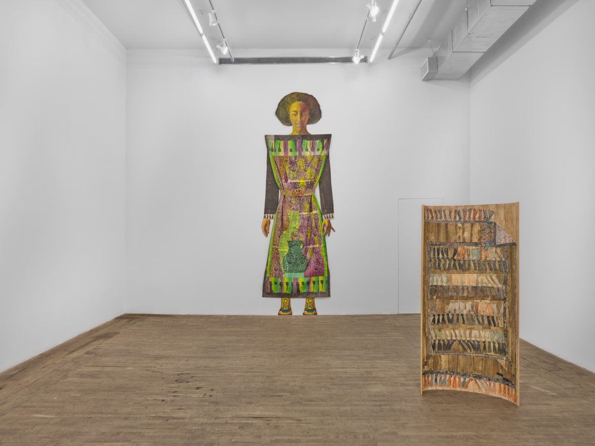 paula wilson <i>winds keep time</I>, 2024</br>
installation view, 55 walker | kaufmann repetto new york