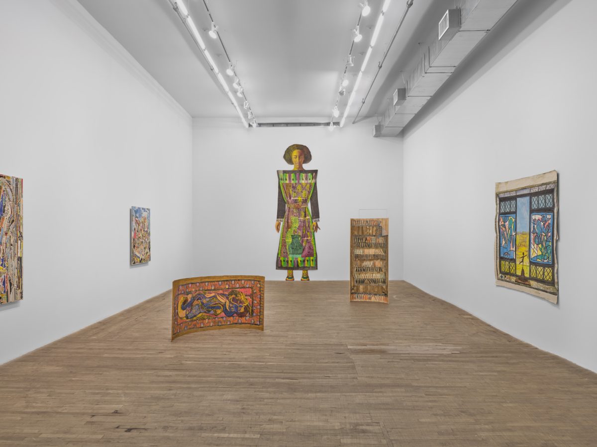paula wilson <i>winds keep time</I>, 2024</br>
installation view, 55 walker | kaufmann repetto new york