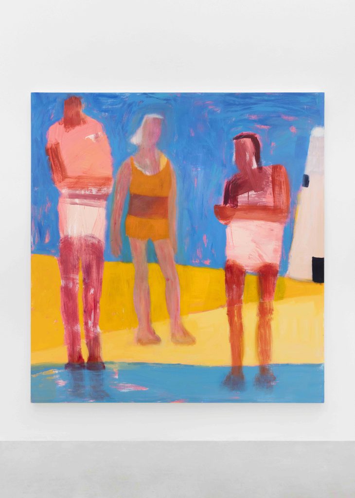 <i>By the Lighthouse</I>, 2024</br>
acrylic on canvas</br>
183 x 173 cm / 72 x 68 in