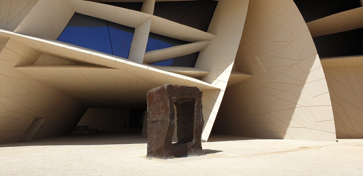Simone Fattal, <i>The Gate to the Sea, </i> 2019 </br>
installation view, New National Museum of Qatar, Doha</br>