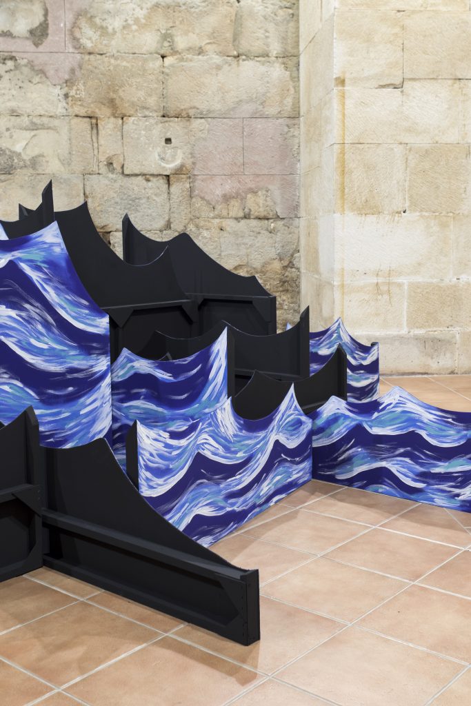 Latifa Echakhch, <i>Waves</I>, 2023</br>
installation view, Galerija Kula, Split</br>>