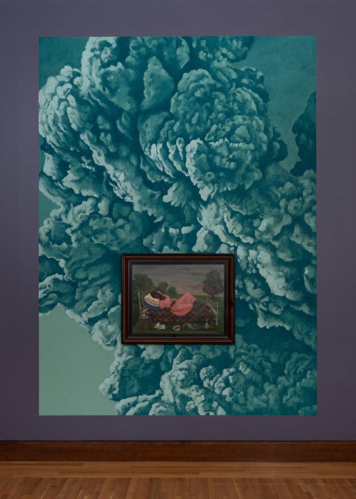 <i>Nicolas Party and Surrealism: An Artist’s Take on the Movement</I>, 2025</br>
installation view, Currier museum of art, Manchester</br>>
