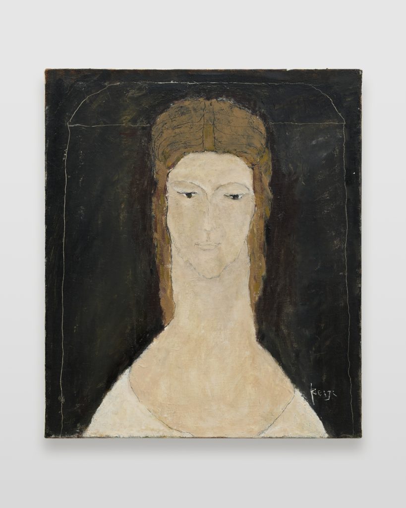 <i>woman</i>, 2024 </br>
oil on canvas</br>
53 x 46 cm / 20.8 x 18.1 in