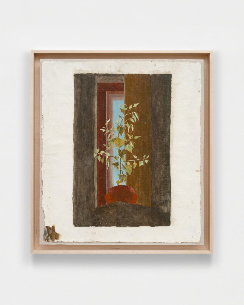 <i>Weed - Clear Sky,</i> 2002</br>
oil on cardboard </br> 47,2 x 42,5 x 3,8 cm / 18.6 x 16.6 x 1.5 in