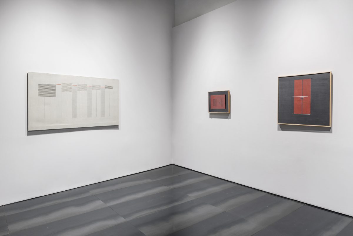 <i>Bice Lazzari. The poetic of the sign,</i> 2019 </br>
installation view, Museo Novecento, Firenze</br>