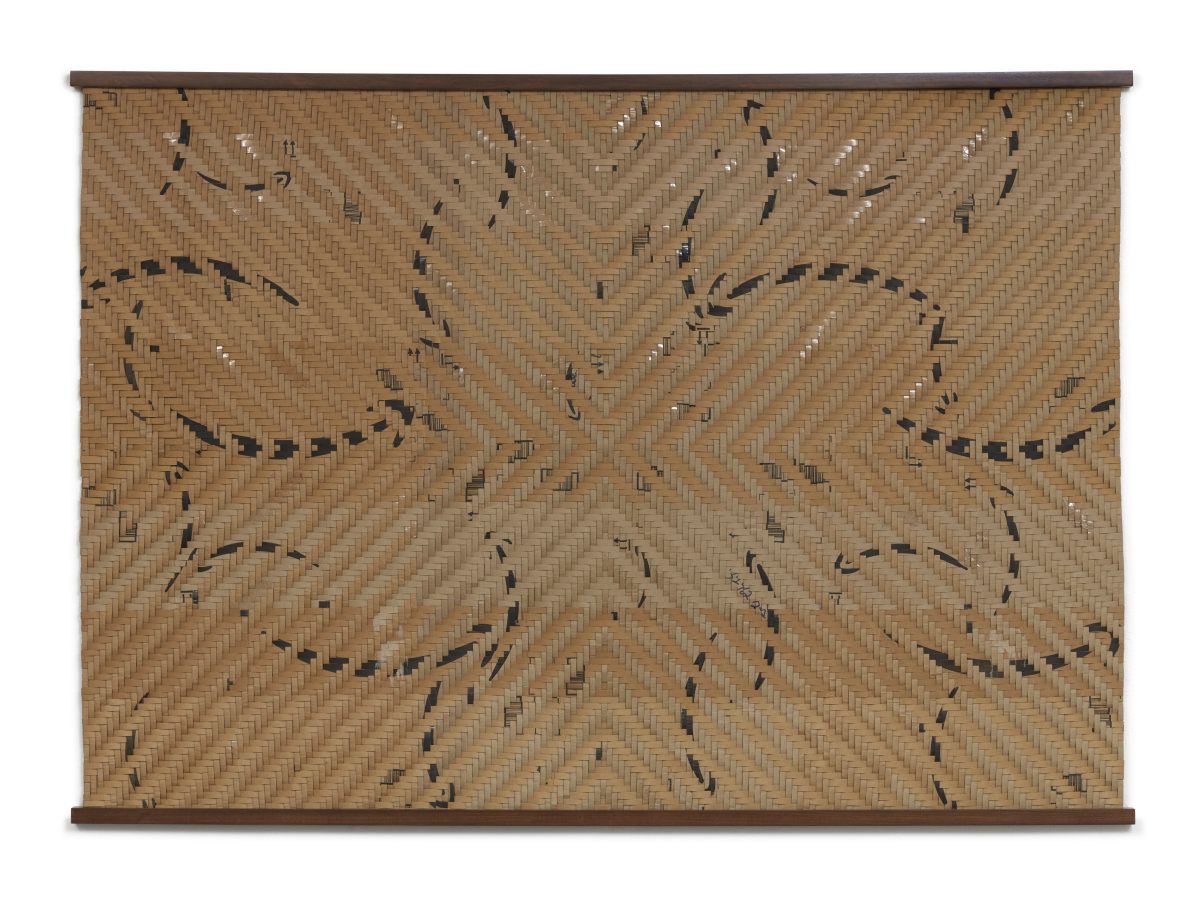 <i>Disorientation Towards Collapse</i>, 2020</br>Amazon.com delivery boxes, wood</br>
152 x 216 x 4 cm / 60 x 84 x 1.5 in>