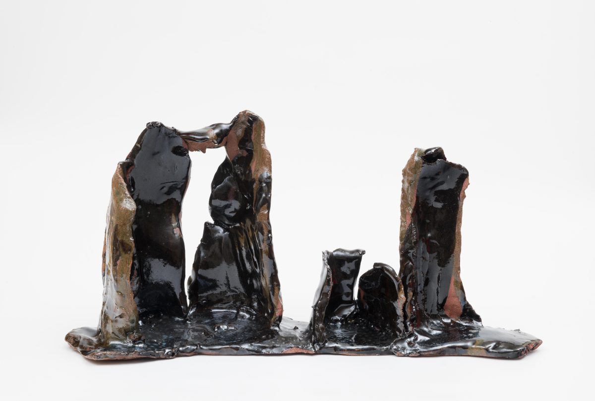 <i>A City in the Desert,</i> 2023
</br>
glazed ceramic,</br>23 x 47 x 12 cm / 9 x 18.5 x 4.7 in