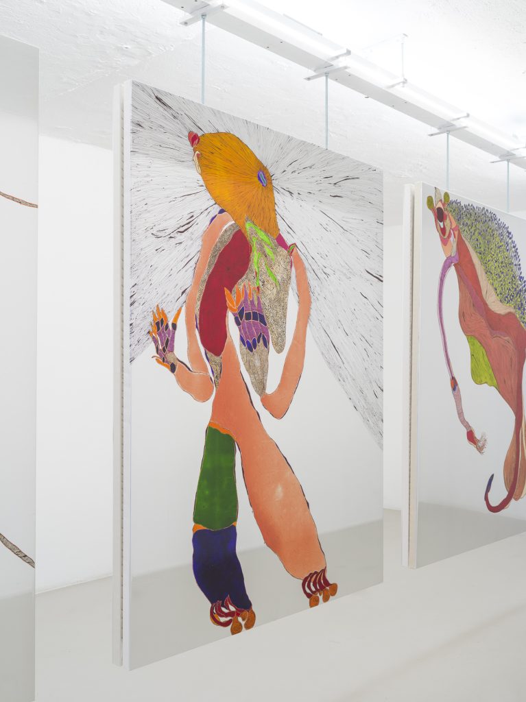 <i>PINKING UP</i>, 2026
</br> installation view, Ar/Ge Kunst, Bolzano