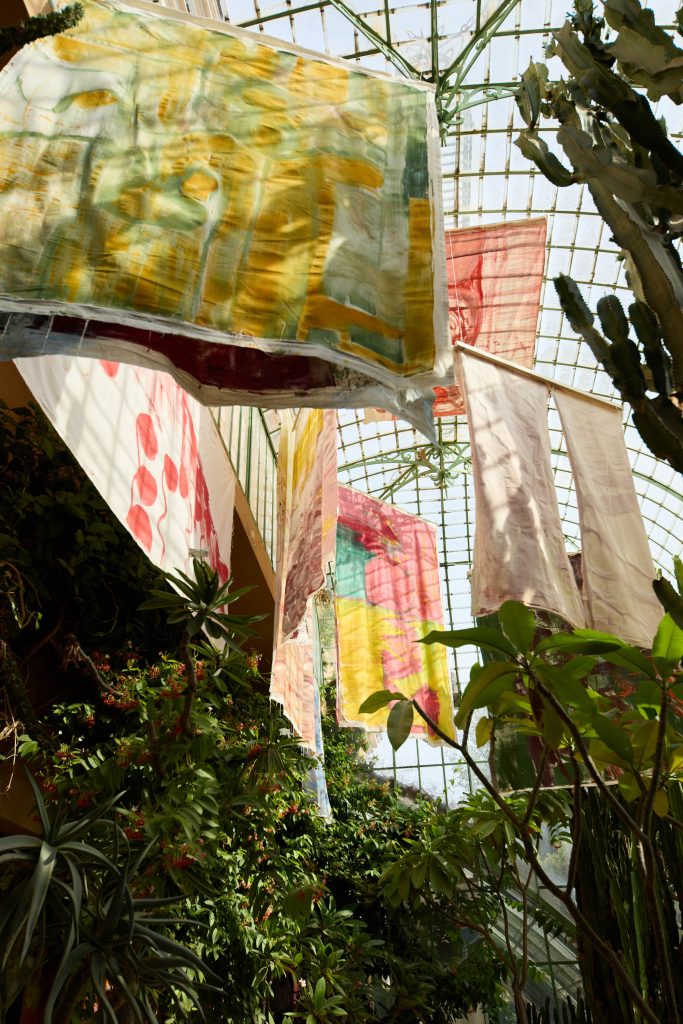 <i>Tintin Nina,</i> 2025 </br>
installation view, Orto Botanico della Sapienza Università di Roma and Conciliazione 5