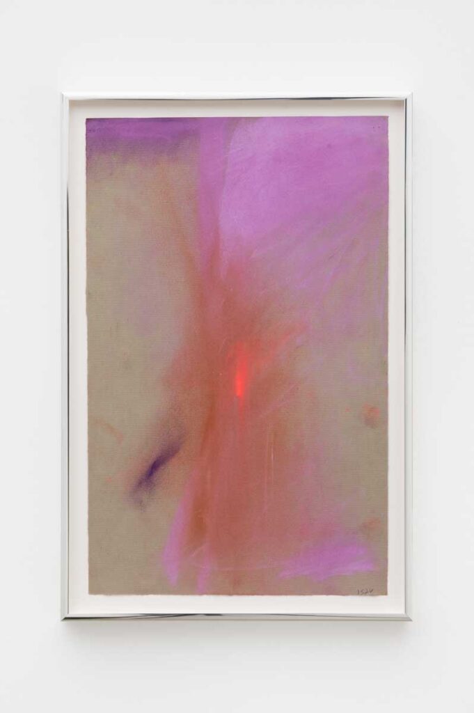<i>Untitled</i>, 2026</br>
soft pastel on Bugra</br>
47,5 x 31,5 x 3,5 cm / 18.7 x 12.5 x 1.3 in>