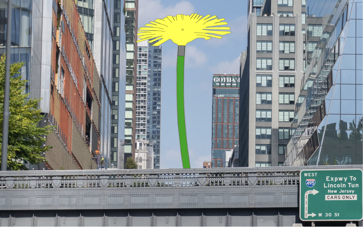 <i>Judith Hopf, Dandelion</i></br> Plinth Proposals, 2026, High Line, New York
>