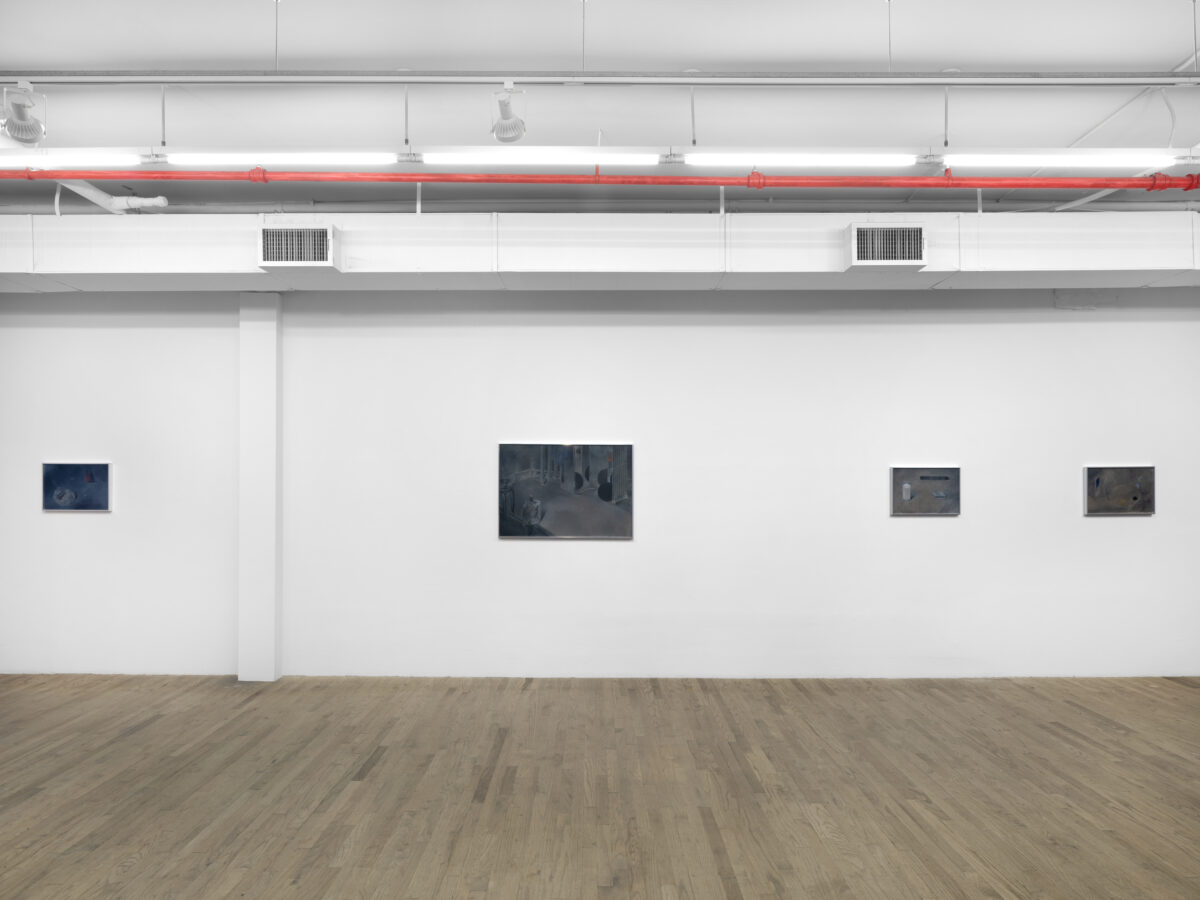 <i>A Moonless Plateau,</i> 2026 </br>
installation view,  kaufmann repetto, new york