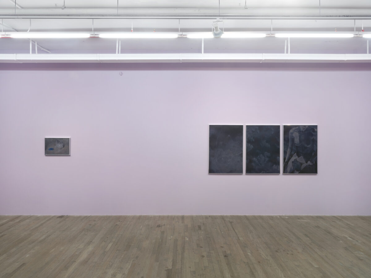 <i>A Moonless Plateau,</i> 2026 </br>
installation view,  kaufmann repetto, new york