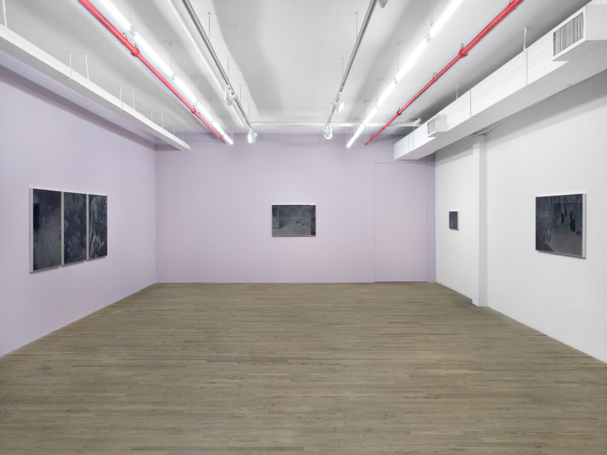 <i>A Moonless Plateau,</i> 2026 </br>
installation view,  kaufmann repetto, new york