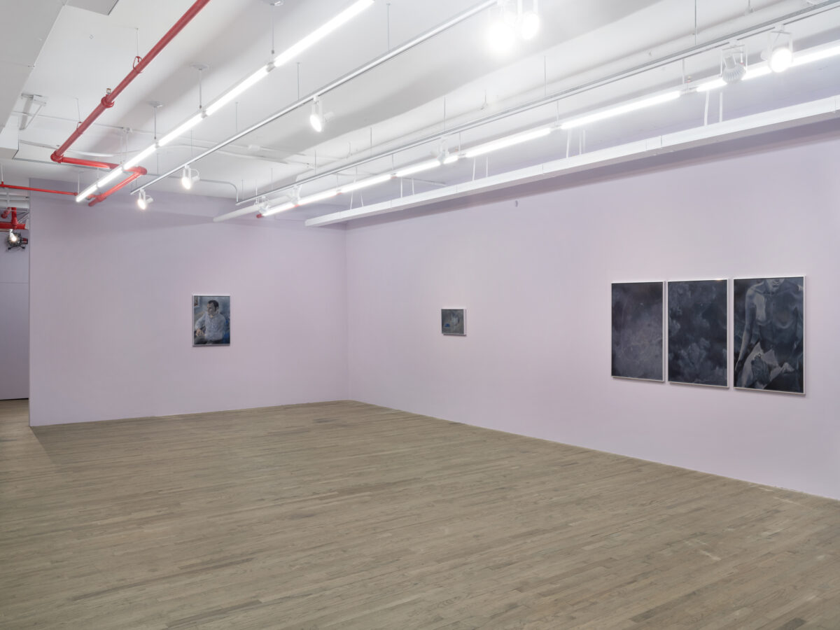 <i>A Moonless Plateau,</i> 2026 </br>
installation view,  kaufmann repetto, new york