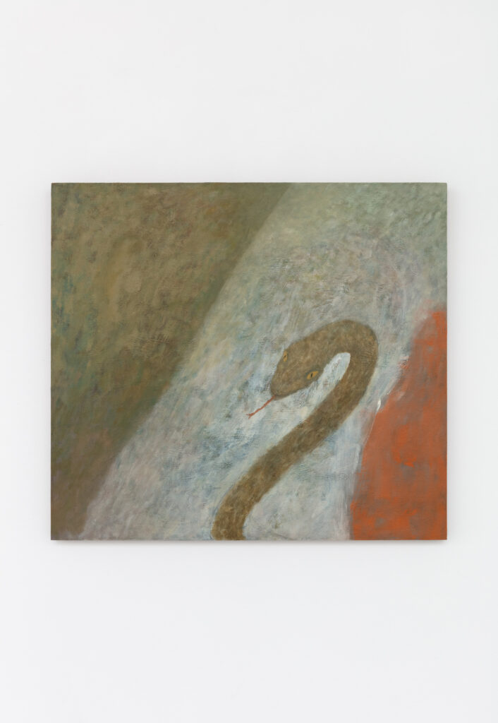 <i>Opposite Shore</i>, 2026 </br>
oil on wooden panel</br>
60 x 70 cm / 23.5 x 27.5 in
