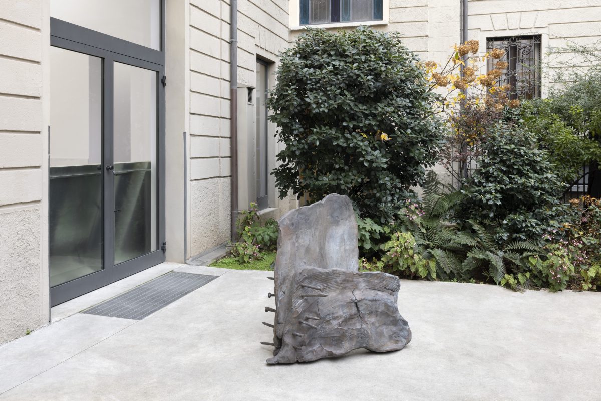 <I> Door</I>, 2024
</br>patinated bronze</br>
20 x 75,3 x 118 cm / 47.2 x 29,6 x 46,4 in</br>
edition of 6 + 2 AP>