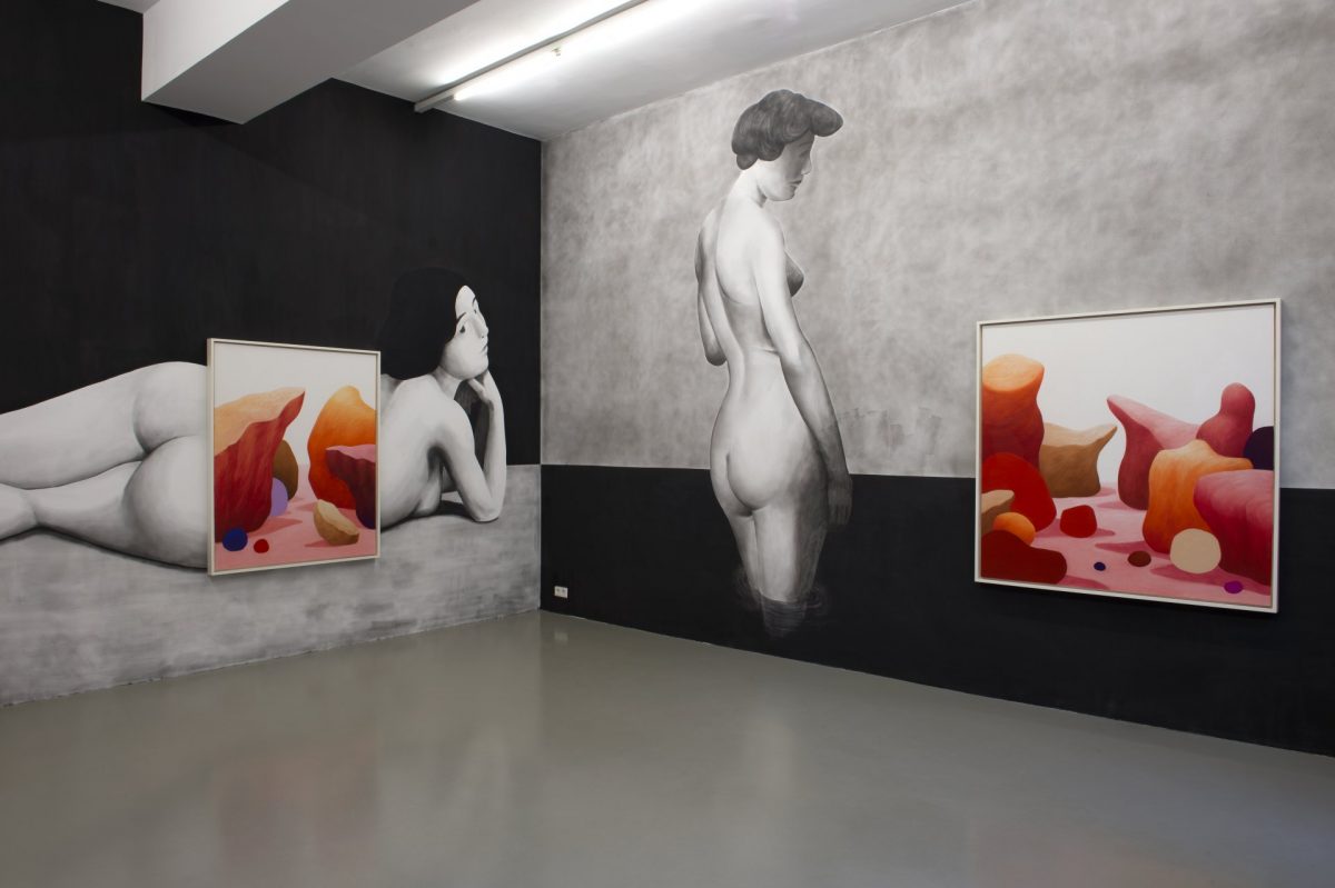<i>pastel et nu</i>, 2015
</br>
installation view, centre culturel suisse de paris, paris>