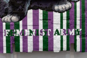 <i>feminist army</i>, 2019 </br>
(detail)
