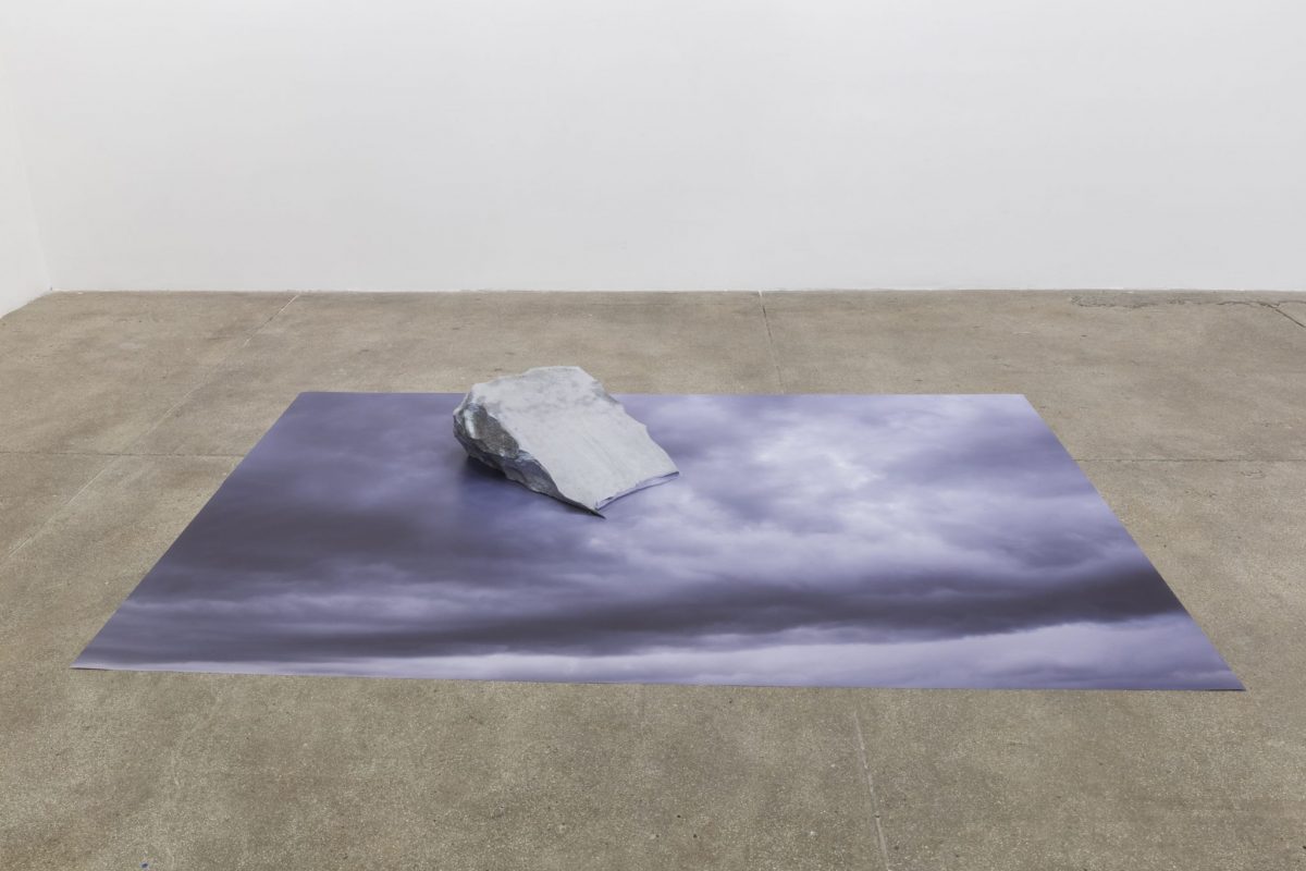 <i>Sotto la superficie (Beneath the surface)</i>, 2014
</br>
print on blueback paper, aluminum, 22,9 x 149,9 x 223,5 cm / 9 x 59 x 88 in>