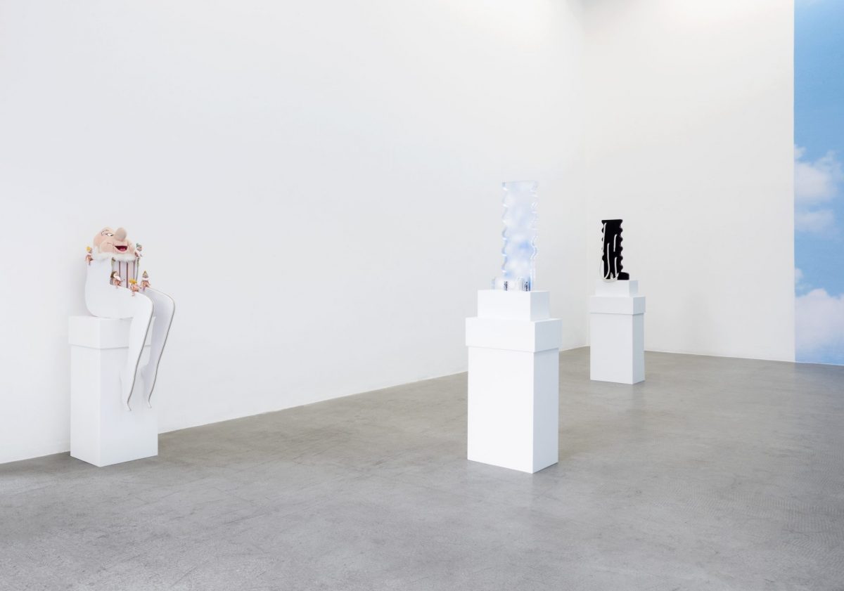 <i>a is for… and, am, anxious, apple, adore…</i>, 2018 
</br>
installation view, kaufmann repetto, milan
>