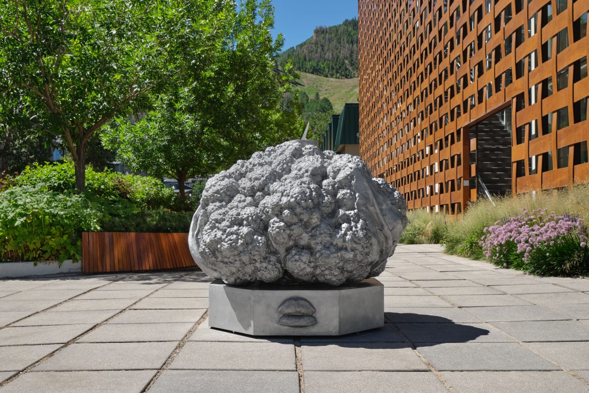 <i>Anthea Hamilton, Cauliflower Sundial</i>, 2025
</br> installation view, Aspen Art Museum, Aspen>