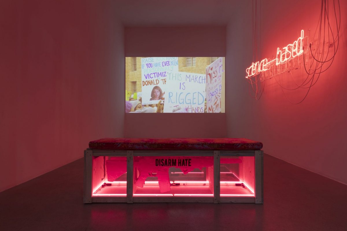 <i>disrupting and resisting</i>, 2018 </br>  installation view, kaufmann repetto, milan>