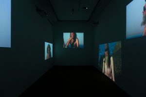 <I>hipnostasis</I>, 2009
</br>
six-channel video installation, 6’59’’
</br>
(in collaboration with Raymond pettibon)