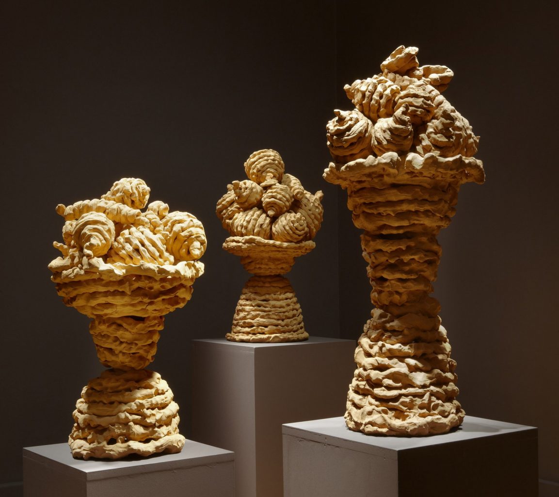<i>umbilicus</I>, 2011
</br>
red clays, variable dimensions>