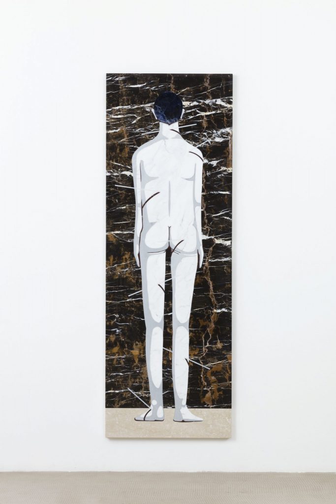 <i>nude</i>, 2018
</br>
marble, 180 x 62,5 x 3 cm / 70.9 x 24.6 x 1.2 in>