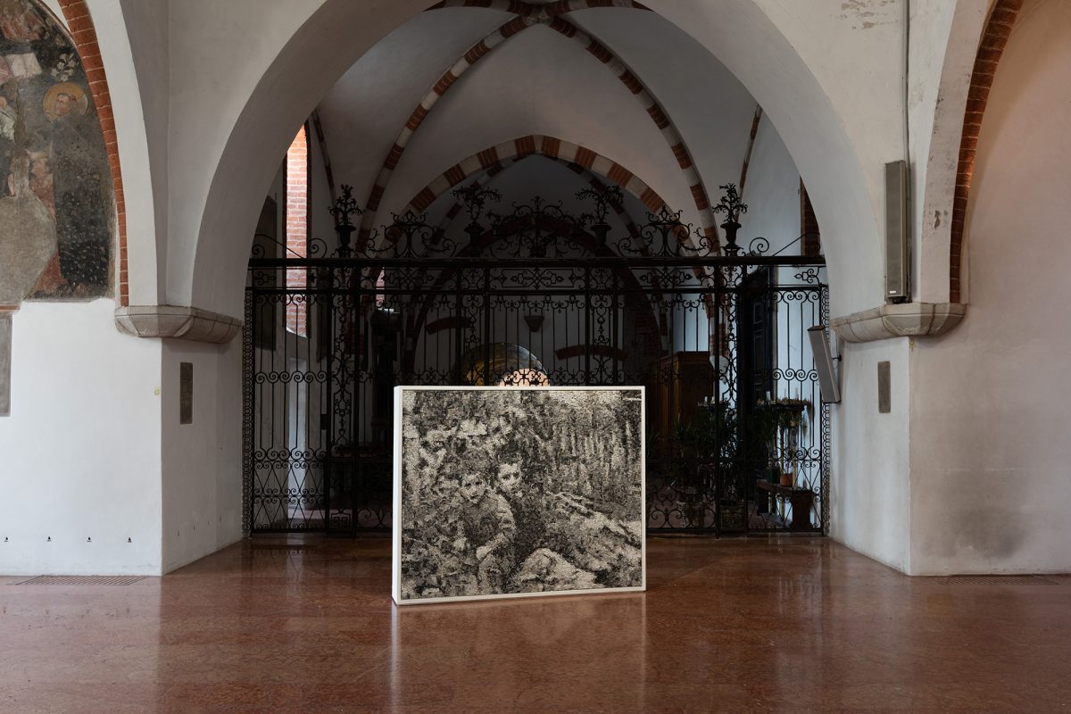 <i>the guardians</i>, 2017
</br>
installation view, chiostri di sant'eustorgio, milan
>