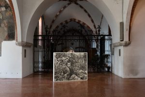 <i>the guardians</i>, 2017
</br>
installation view, chiostri di sant'eustorgio, milan
