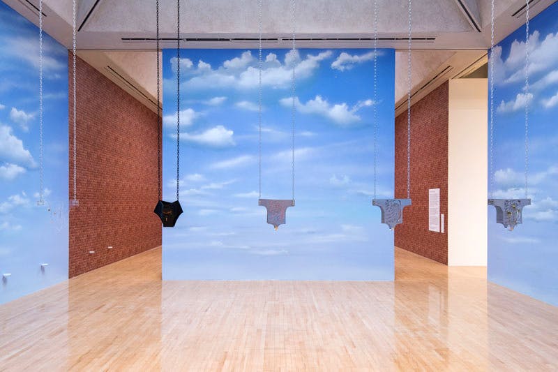 <i>project for a door (after gaetano pesce)</i>, 2016 
</br>
installation view, turner prize, tate britain, london>