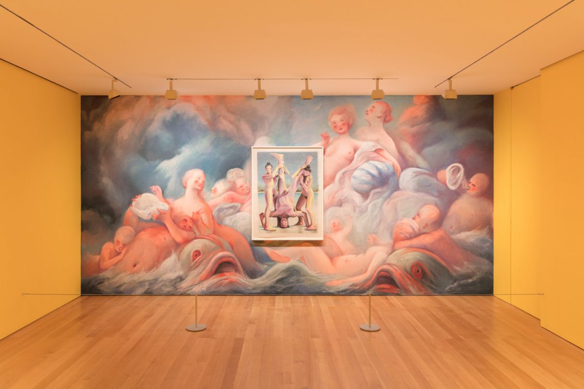 <i>nicolas party: pastel</i>, 2019
</br>
installation view, the flag art foundation, New York
>