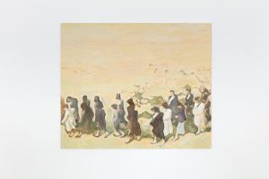 <i>the procession</i>, 2018
</br>
oil on canvas, 120 x 80 cm / 47.2 x 31.5 in