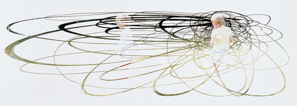 <i>bella and zoo</i>, 2003
</br>
cut out photographs, 120 x 400 cm / 47.2 x 157.5 in>