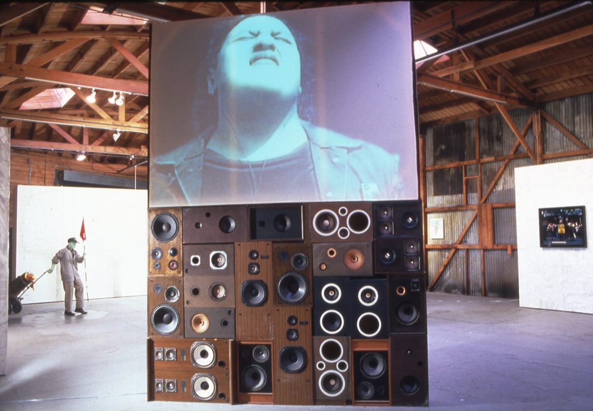 <I>jedbangers</I>, 1998/2002
</br>
installation view, the project, los angeles>