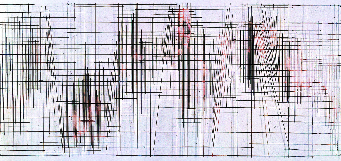 <I>august 10</I>, 2001
</br>
cut out photographs, 250 x 120 cm / 98.4 x 47.2 in>