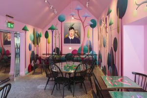 <i>café party</i>, 2017
</br>
installation view, jupiter artland, edinburgh