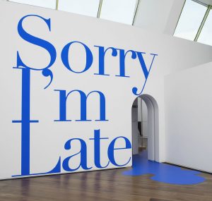 <i>sorry i'm late</i>, 2012 
</br>
installation view, firstsite, colchester
