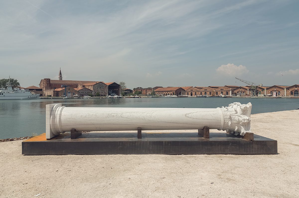 <i>the column</i>, 2014
</br>
installation view, 14th architecture Venice biennale, venice>
