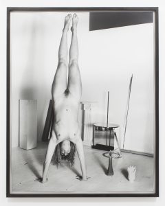 <i>untitled (handstand)</i>, 2011
</br>
silver gelatin print, 101,6 x 76,2 cm / 40 x 30 in 