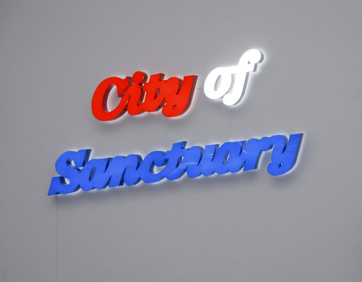 <i>city of sanctuary</i>, 2012
</br>
(detail)>
